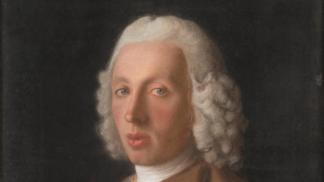 Jean-Étienne Liotard (1702-1789), Portrait en buste de Jean II Maritz, baron de la... L’art du portrait  à son apogée