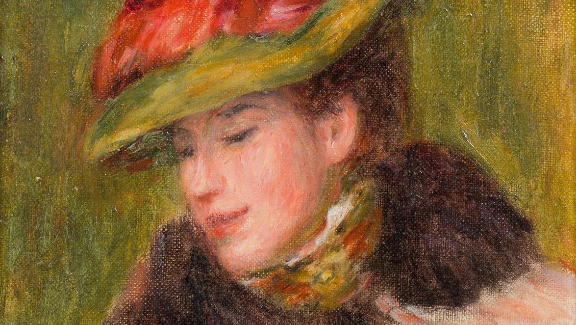 Pierre Auguste Renoir (1841-1919), Portrait de madame Jeanne Baudot, 1896, huile... Dans le cercle de Renoir