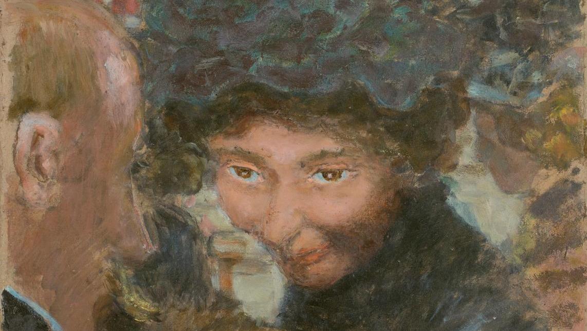 Pierre Bonnard (1867-1947), Rue à Paris, huile sur carton contrecollé sur panneau,... Le spectacle de la vie contemporaine