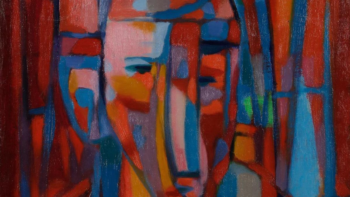 Alfred Manessier (1911-1993), Clown, 1944, huile sur toile, 47 x 34 cm. Estimation :...  Les vibrations colorées d'Alfred Manessier