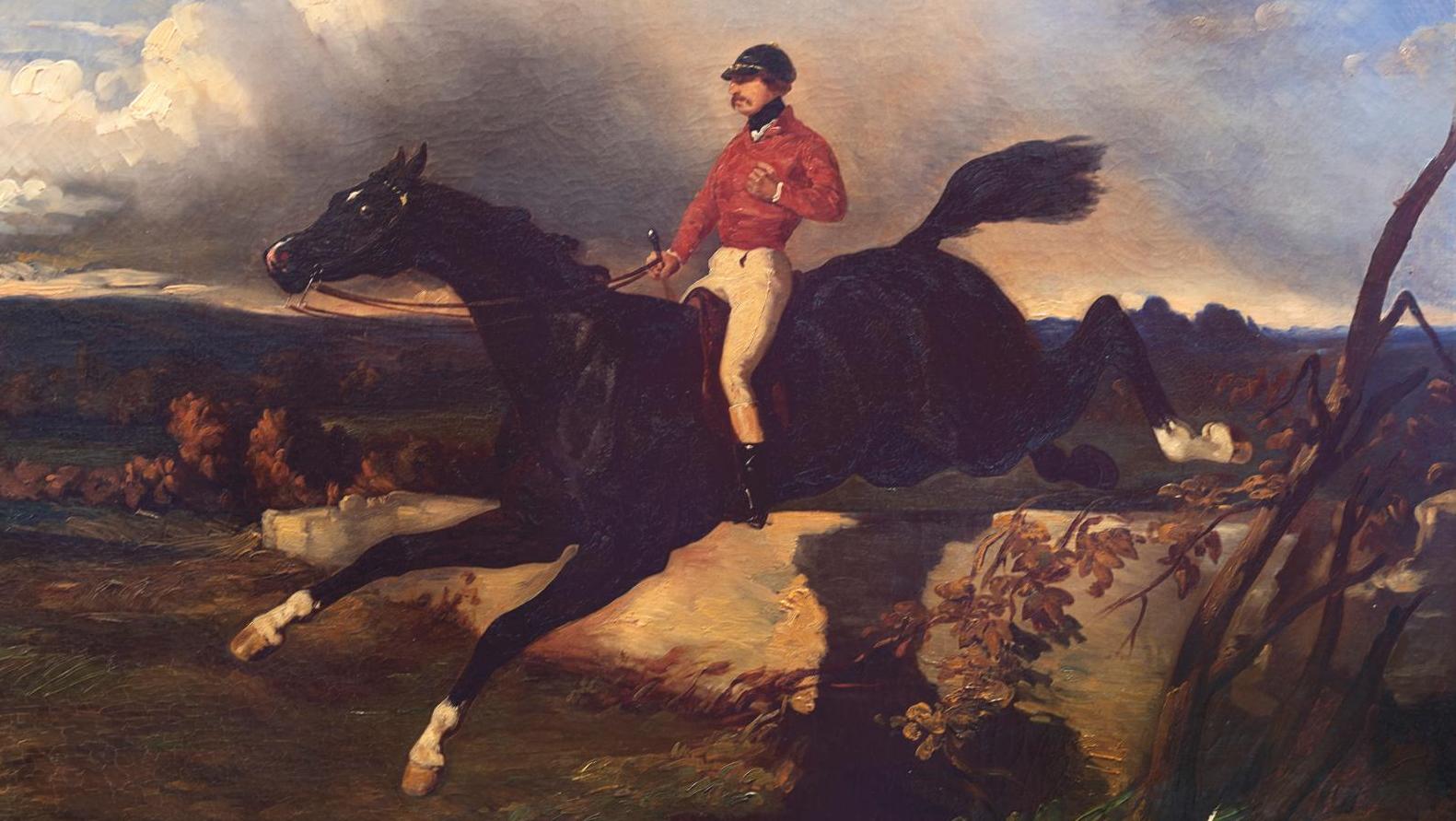 Alfred de Dreux (1810-1860), Cavalier à la casaque rouge et à la culotte blanche,... D’Alfred de Dreux à Léonard Foujita