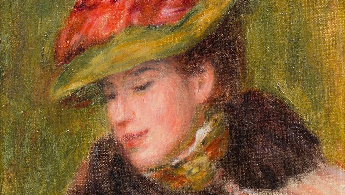 Pierre-Auguste Renoir (1841-1919), Portrait de madame Jeanne Baudot, 1896, huile... Renoir : des roses pour Jeanne Baudot 