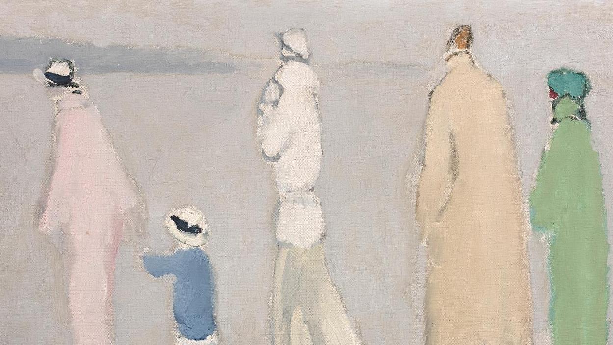 Kees Van Dongen (1877-1968), New Arrivals, huile sur toile, vers 1922-1925, 33 x 55 cm.... Les passantes du sans-souci de Kees Van Donne