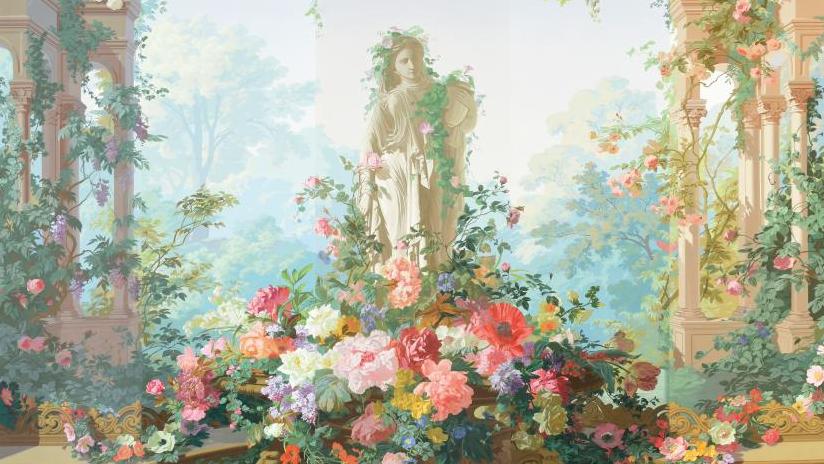 Manufacture Jules Desfossé, d’après un dessin d’Édouard Muller (1823-1876), Le Jardin... Un poème de verdure