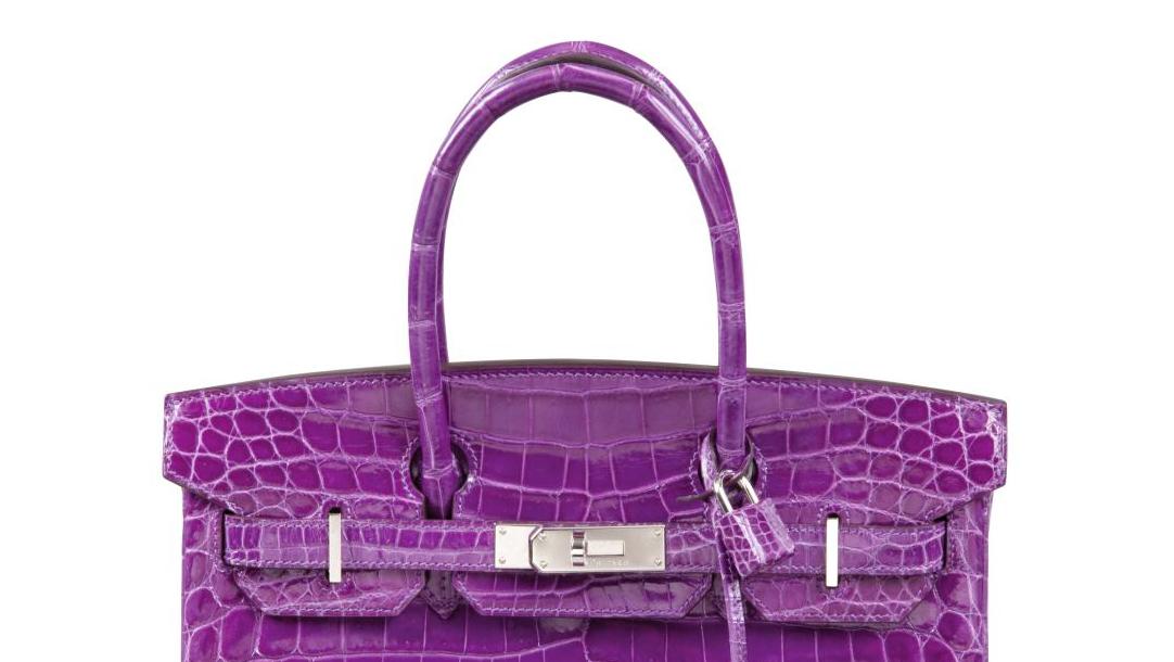   Sac à main : violet Hermès