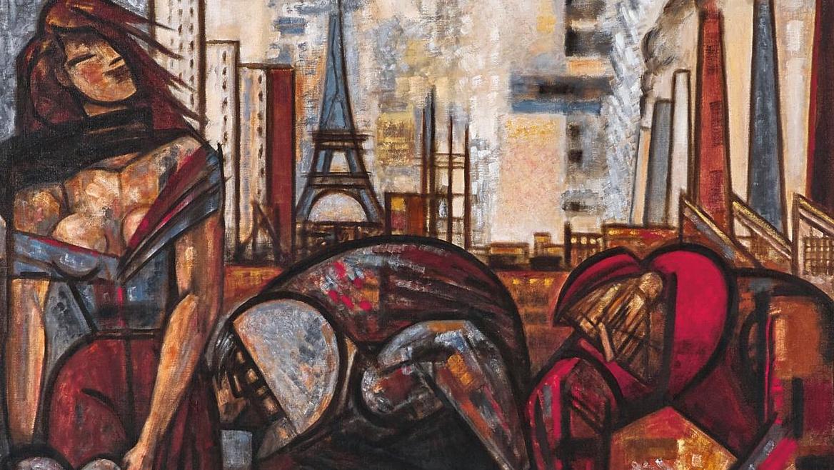 Marcel Gromaire (1892-1971), Les Chiffonniers, 1958, huile sur toile, 130 x 162 cm.... Gromaire parmi les maîtres de l’après-guerre