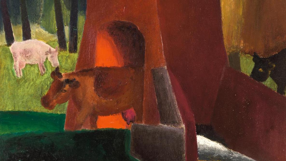 Frits van den Berghe, Le Pigeonnier du château, 1923, huile sur toile, 73 x 58 cm... Brafa : de la curiosité  avant toute chose…