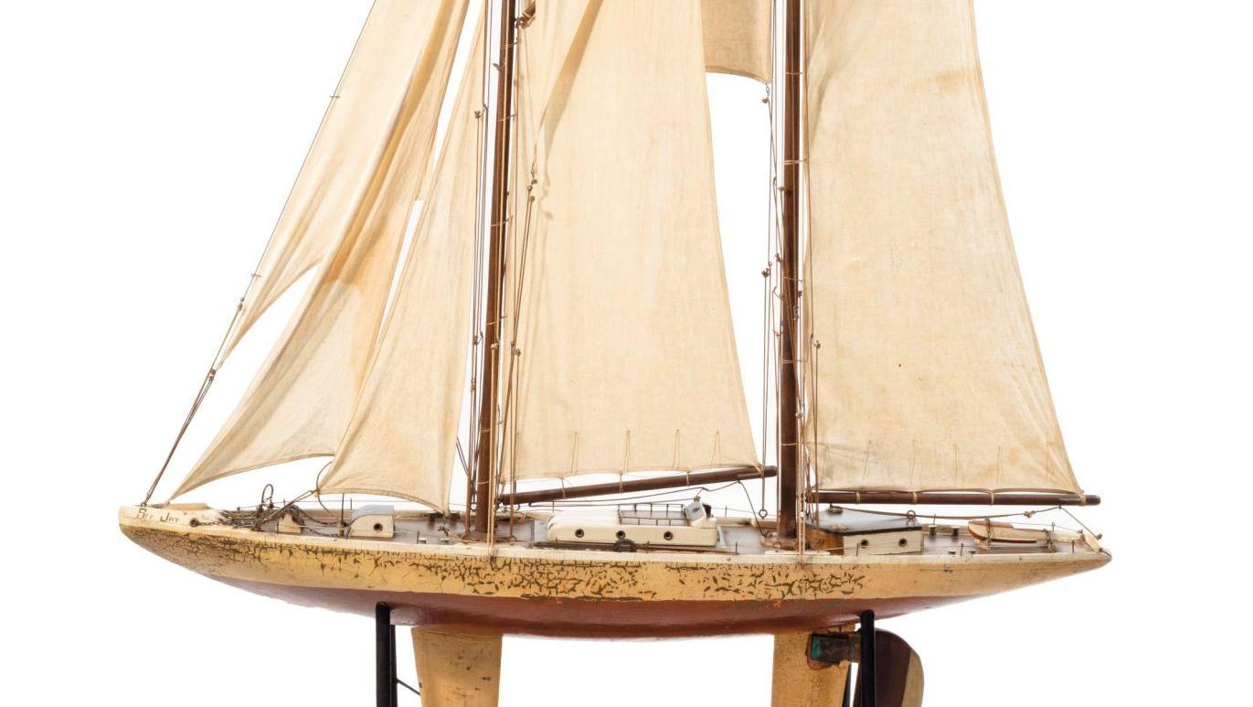 Maquette de voilier Sea Jay, Decorative Antiques & Textiles Fair. DR Déco british
