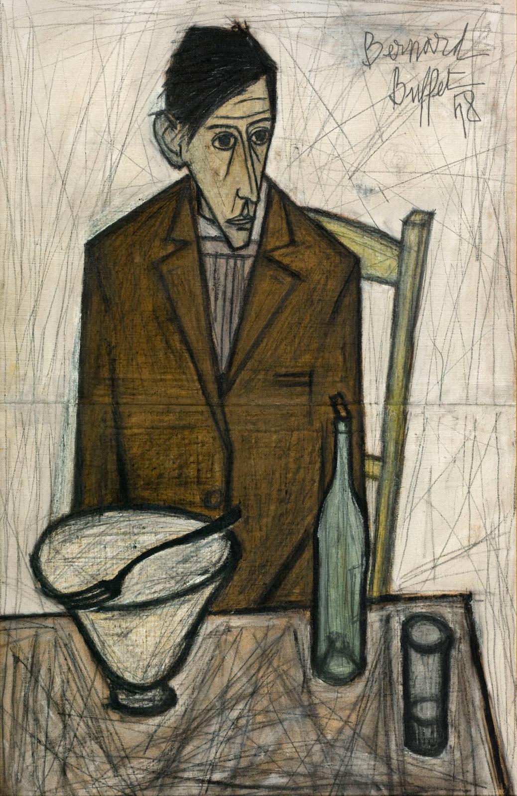 Le Buveur, 1948, huile sur toile, 100 x 65 cm, musée d’Art moderne de la Ville de Paris. © Musée d’Art moderne/Roger-Viollet © Adagp, Pari