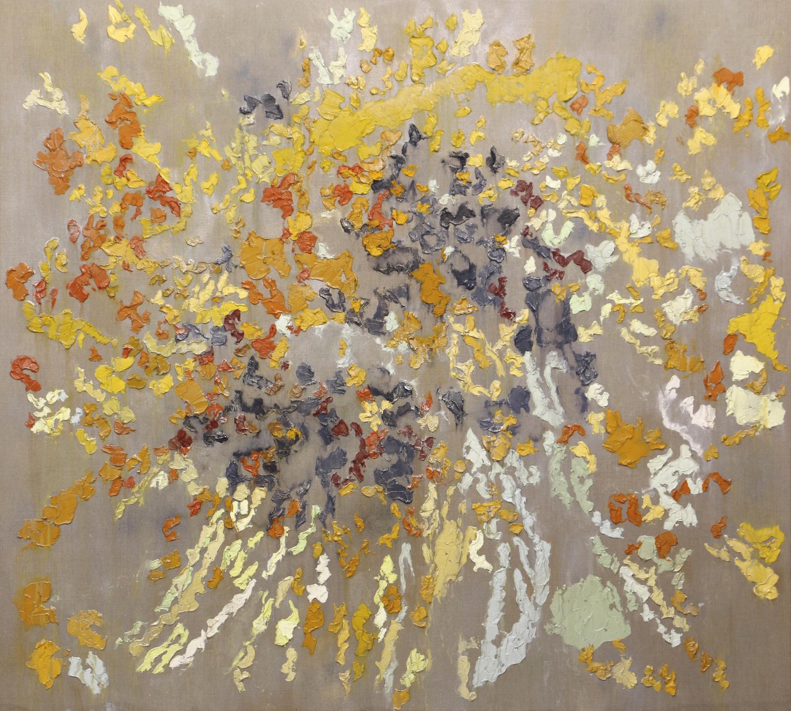 Brendan Stuart Burns (né en 1963), Twinge, 2016, huile et cire sur lin, 180 x 200 cm. © Rosenberg & Co