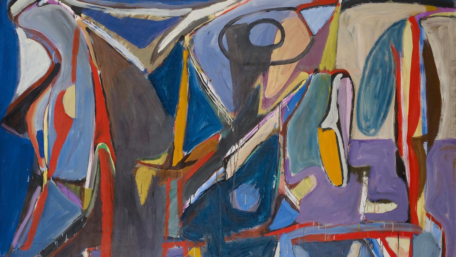Bram van Velde (1895-1981), Sans titre, Tardais, 1959, huile sur toile, 130 x 195 cm.... Bram van Velde, la force de peindre