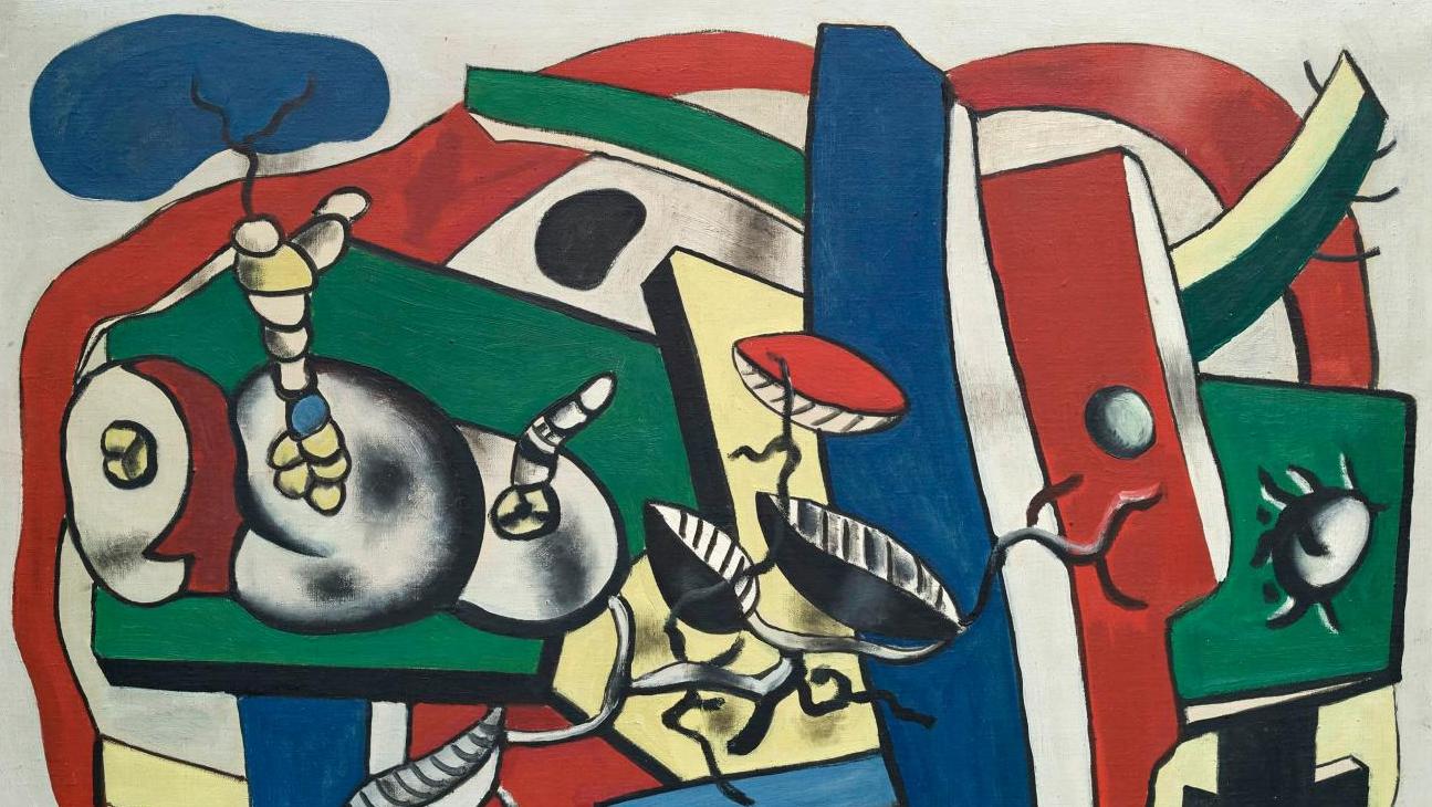 Fernand Léger (1881-1955), Nature morte aux trois fruits, 1939, huile sur toile,... Quand Léger retrouve ses racines