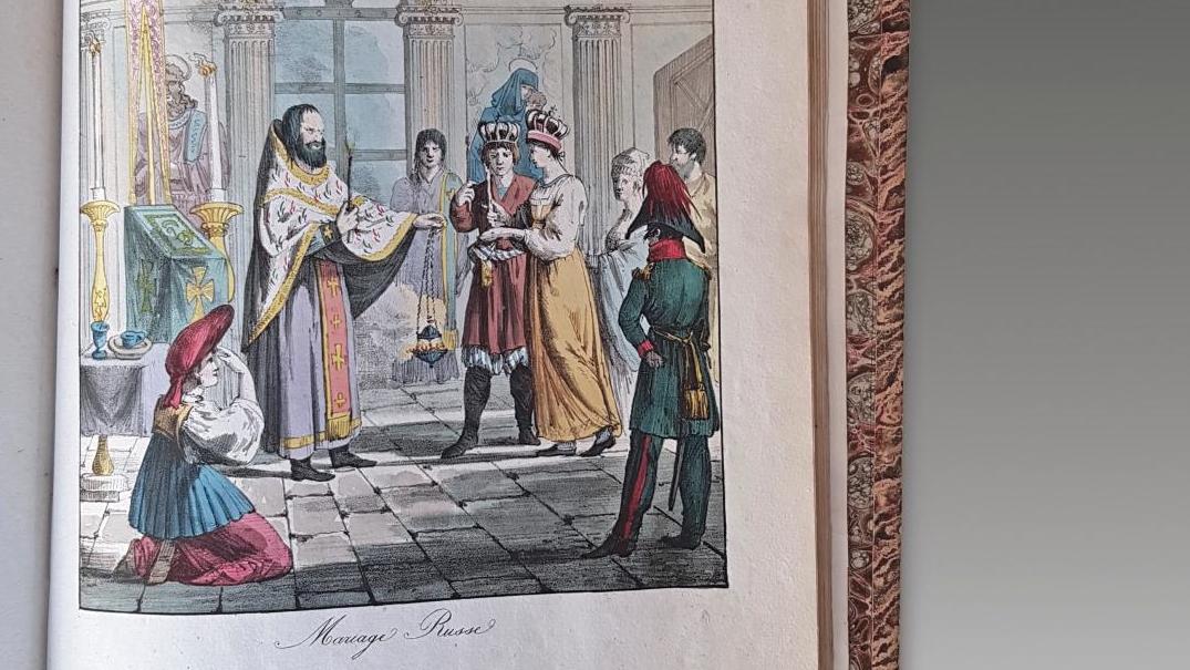 Armand Gustave Houbigant (1789-1862), Mœurs et costumes des Russes, cinquante lithographies... Houbigant à la mode de Russie