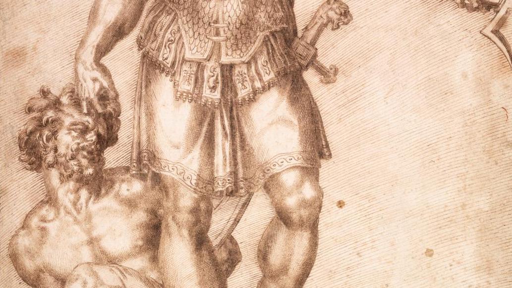 Baccio Bandinelli (1493-1560), Projet de sculpture colossale de l’amiral Andrea Doria... Au Havre, le triomphe de Baccio Bandinelli