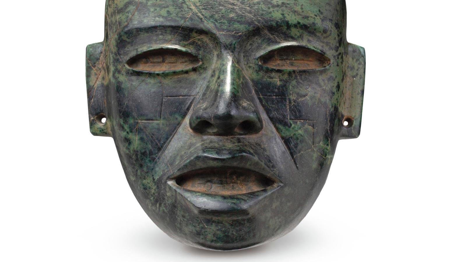 Teotihuacan, Mexico, Classical period (200-650 AD), cult mask with hieratic face... The Hieraticism of Teotihuacan