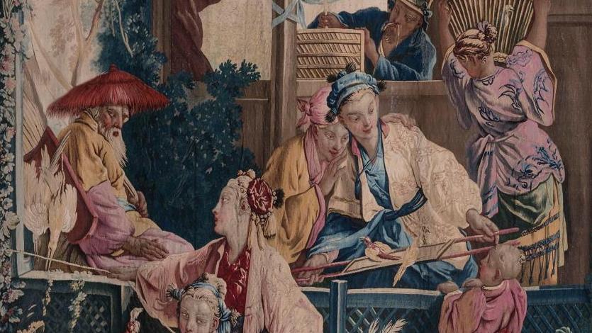 Manufacture de Beauvais, d’après François Boucher (1703-1770), La Chasse chinoise... La 
