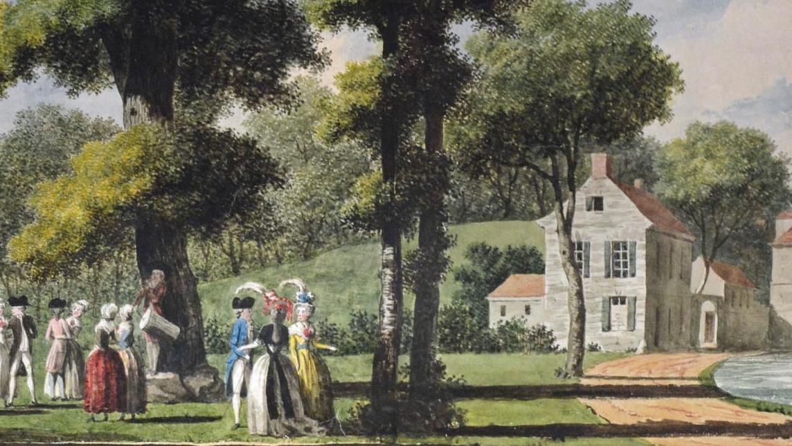 Louis Carrogis, dit Carmontelle (1717-1806), Paysage panoramique des campagnes de... Carmontelle ou l’illusion animée