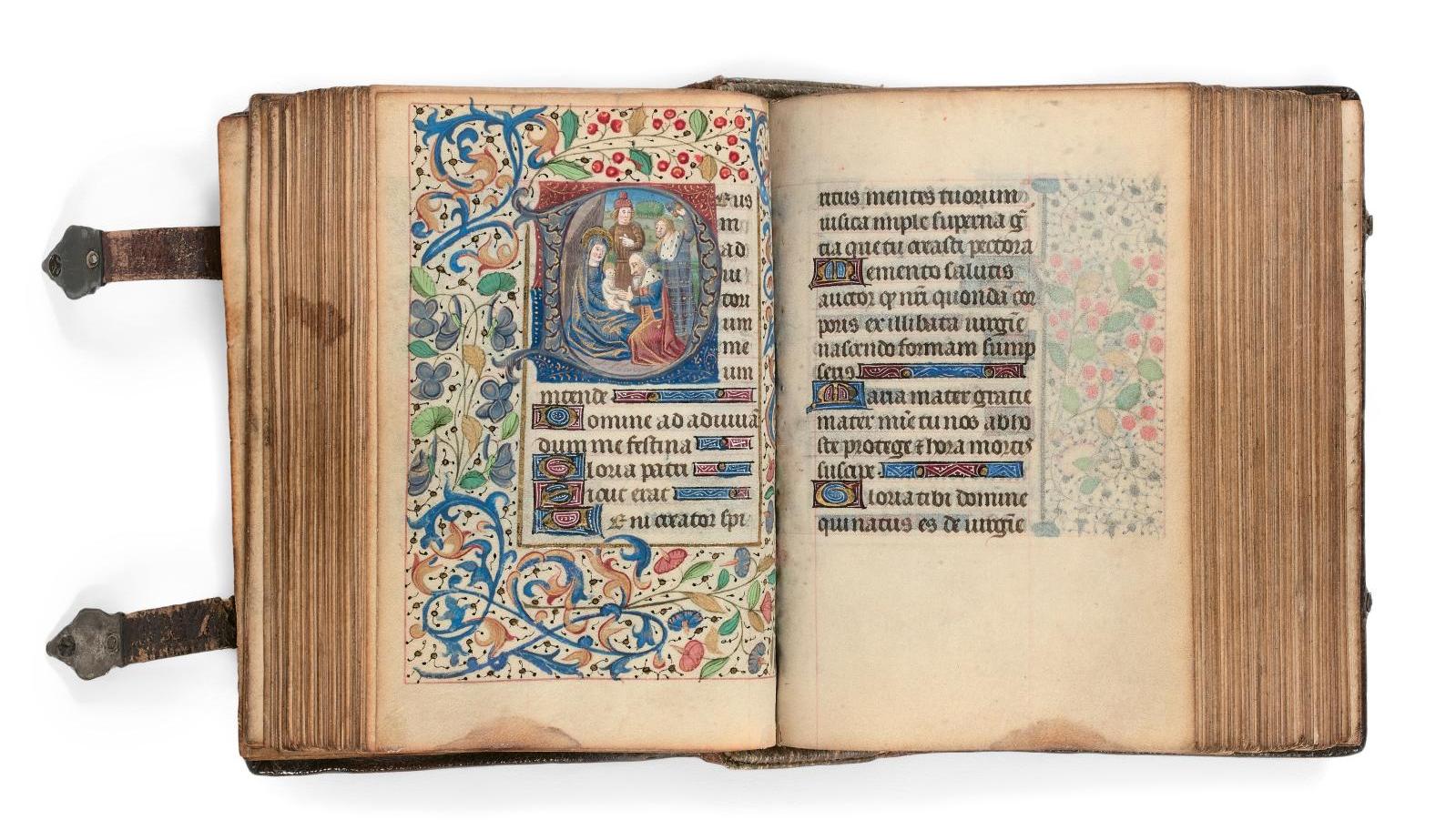 Ca. 1460–1480, book of hours for use in Paris, 290 vellum leaves, 38 miniatures including... A Pre-Raphaelite’s Book of Hours