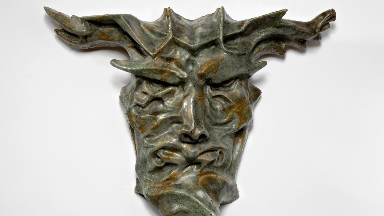 Niels Hansen Jacobsen (1861-1941), Masque de l’automne, vers 1896-1903, grès émaillé,... Les contes étranges de Niels Hansen Jacobsen au musée Bourdelle