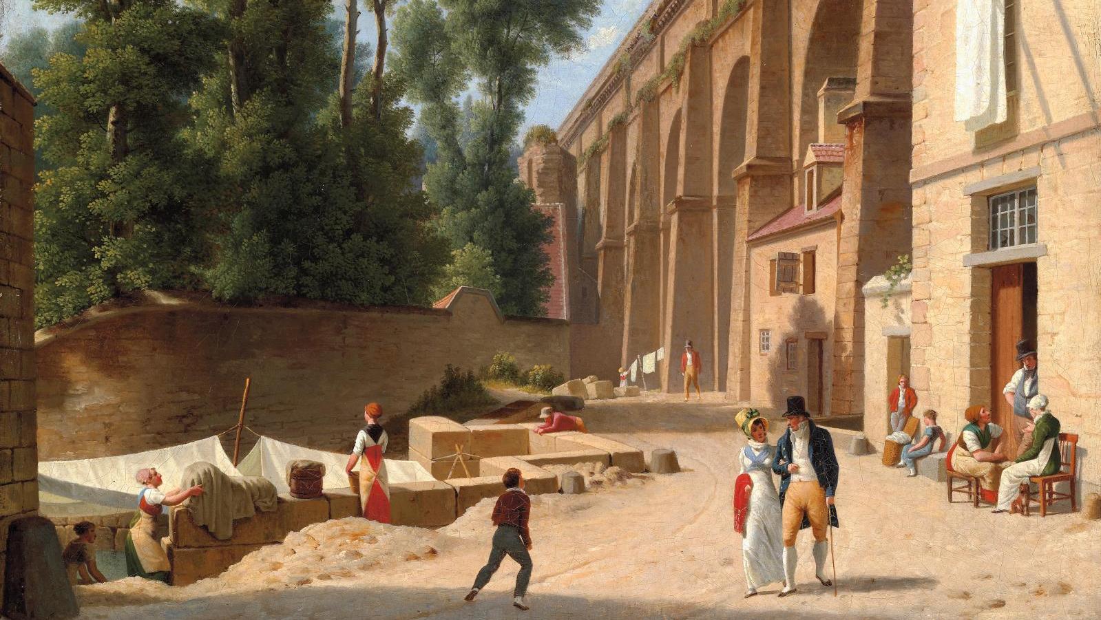 Christoffer Wilhelm Eckersberg (1783-1853), Akvædukten i Arcueil (L’aqueduc d’Arcueil),... Eckersberg à Paris