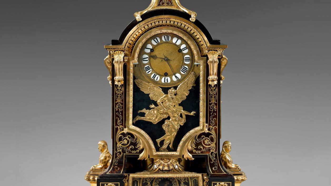 André-Charles Boulle (1642–1732), Louis XIV period, table cartel clock, a barometer... B as in Boulle