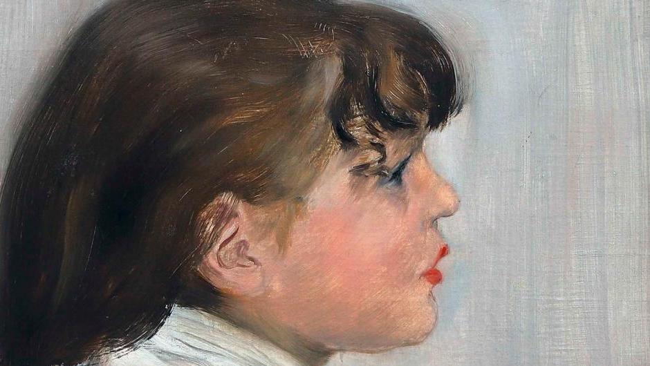 Jean-François Raffaëlli (1850-1924), Portrait de Germaine, fille de l’artiste, huile... Dans l’intimité de Raffaëlli