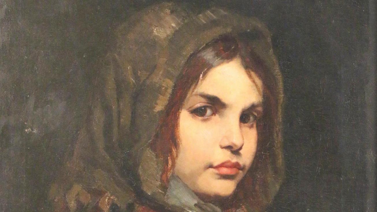 Maria Wiik (1853-1928), Portrait de Marietta, 1880, toile, 54,5 x 47 cm. Adjugé :... Les écoles finlandaise  et britannique à l’honneur