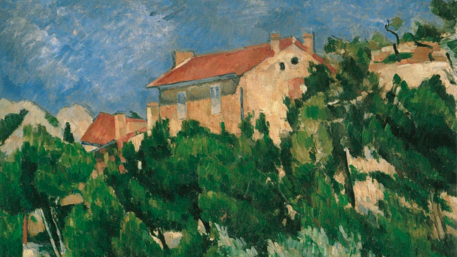Paysage en Provence, 1879-1882, huile sur toile, 54,7 x 65,5 cm, détail, Hakone,... Dans l’œil de Cézanne