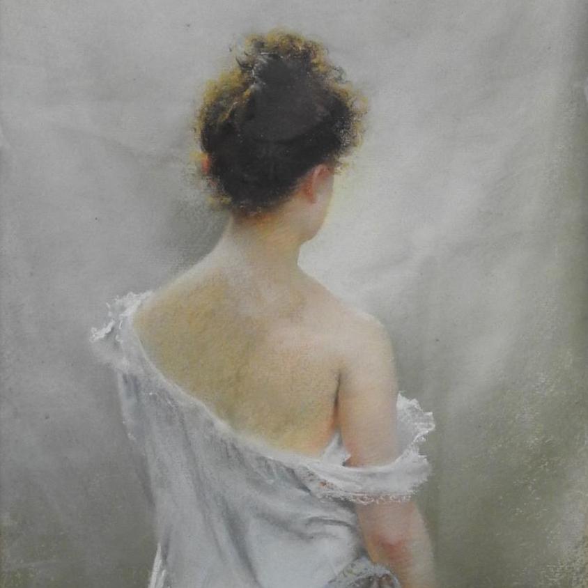 Portrait de femme par Guillaume Dubufe