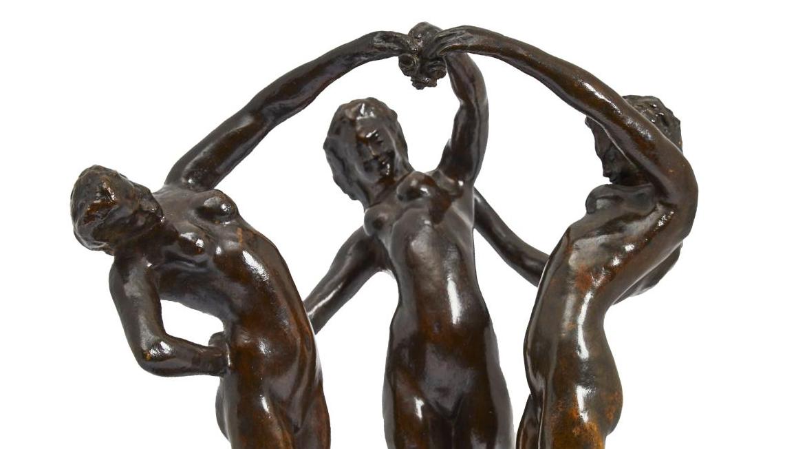 Joseph Bernard (1866-1931), La Danse des roses, sculpture en bronze à patine nuancée,... Une danse avec Joseph Bernard