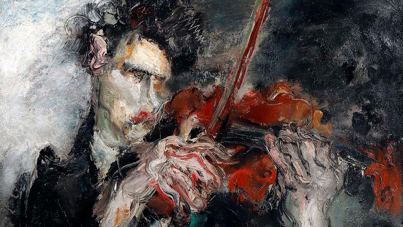 Gen Paul (1895-1975), Violinist, 1928, signed oil on canvas, 92 x 73 cm.Estimate:... The French Expressionist 