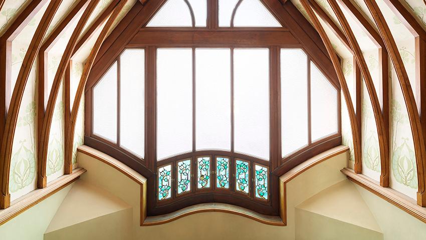 The skylight of the main staircase on the second floor.© MEN2019_cliche S. Levai... The Villa Majorelle: Totally Art Nouveau