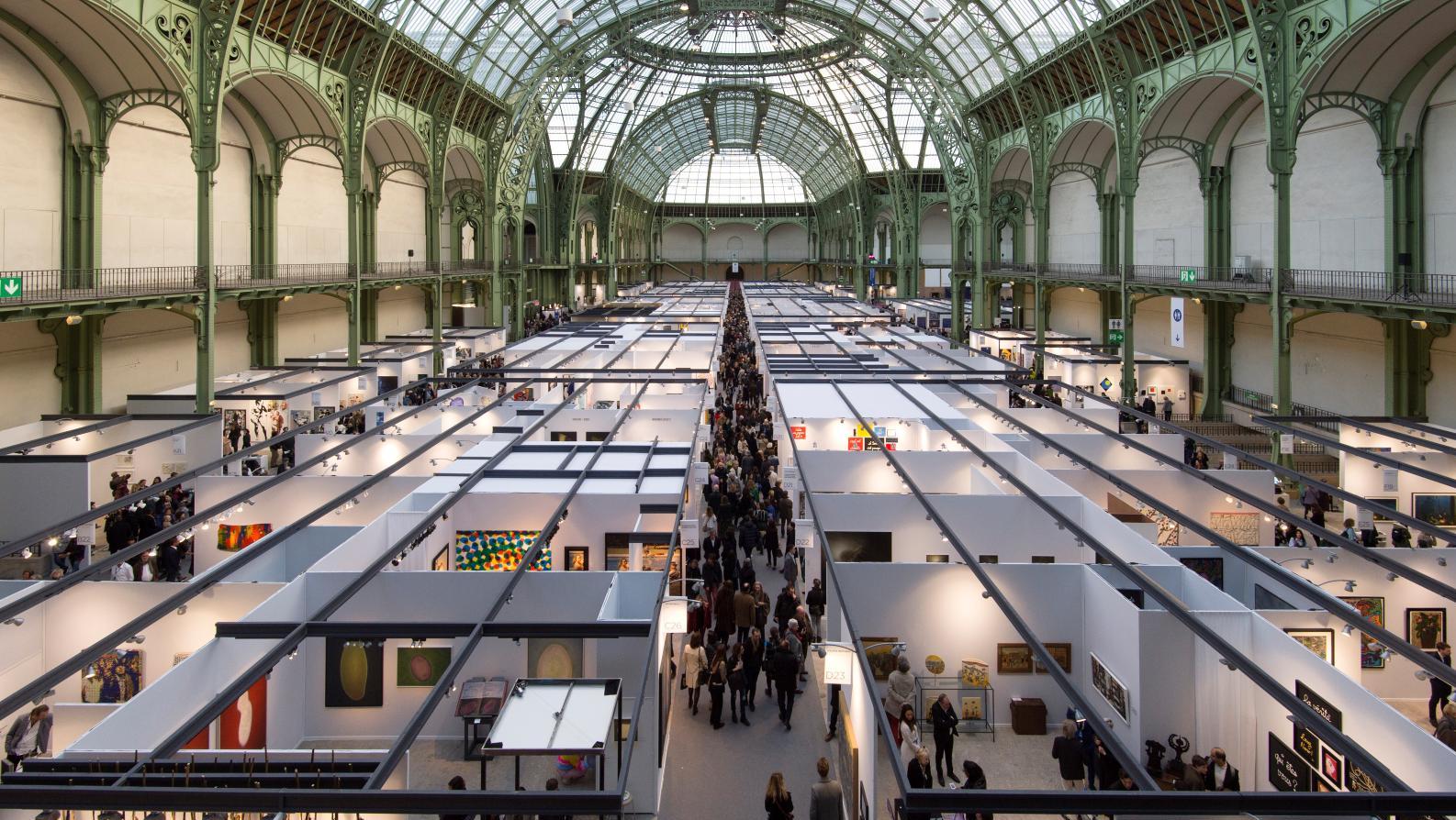 Event under the glass roof of the Grand Palais during Art Paris in 2019.© ART PARIS... COVID-19's Lessons