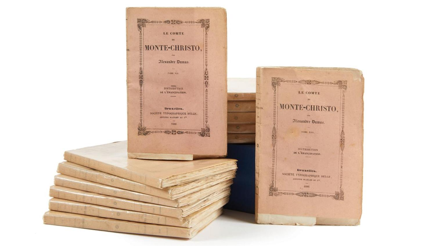 Alexandre Dumas, Le Comte de Monte-Christo (Bruxelles, société typographique Belge,... Vrai faux Monte-Christo