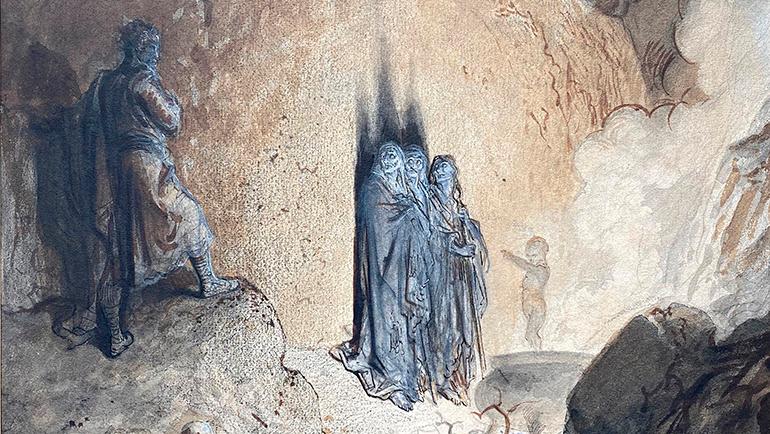 Gustave Doré (1832-1883), Macbeth dans la grotte des sorcières (Macbeth in the Witches’... When Doré’s Pencil Meets Shakespeare’s Text