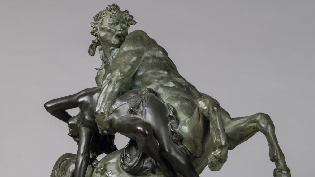 Albert-Ernest Carrier-Belleuse (1824-1887), L’Enlèvement d’Hippodamie par le centaure... Carrier-Belleuse en collaboration avec Rodin ?