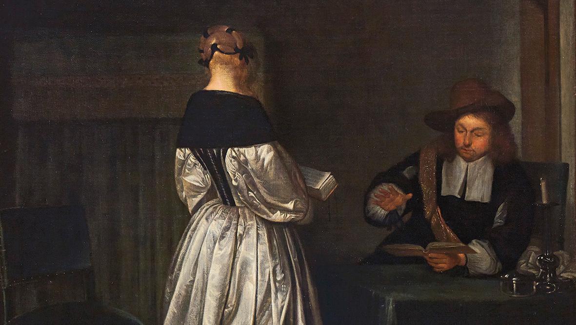 Gerard ter Borch II (1617-1681) et atelier, The Music Lesson (La Leçon de musique),... Le génie, le prince et le faussaire