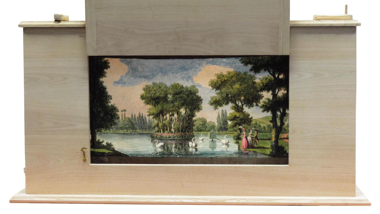 Louis Carrogis, dit Carmontelle (1717-1806), Paysage panoramique des campagnes de... Promenade triomphale en Ile-de-France  pour Carmontelle