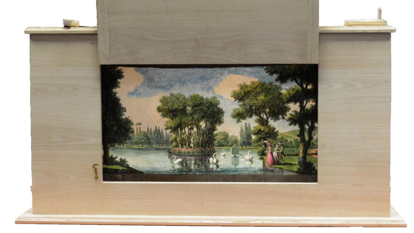Louis Carrogis, aka Carmontelle (1717-1806), Panoramic landscape of the French countryside,... A Triumphant Promenade in the Paris Region for Carmontelle