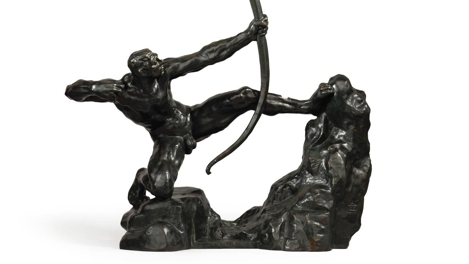 Émile-Antoine Bourdelle (1861-1929), Petit Héraclès, cinquième étude, 1909, bronze... Bourdelle, un art ciblé