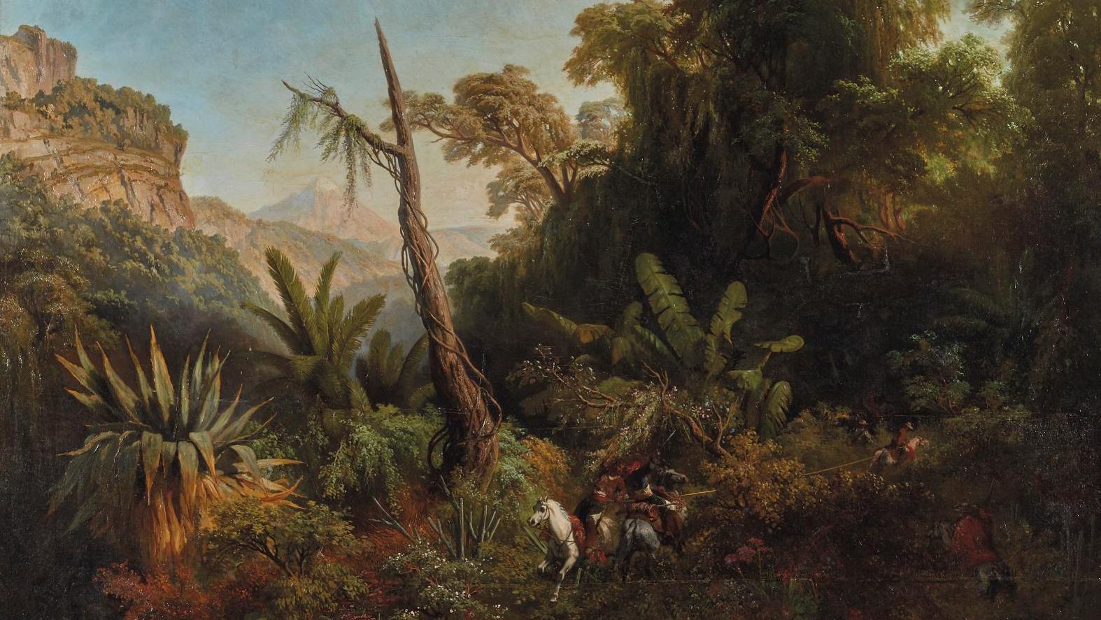 Pharamond Blanchard (1805-1873), Clairière dans les terres chaudes de la côte ferme... Blanchard en Tierra Caliente