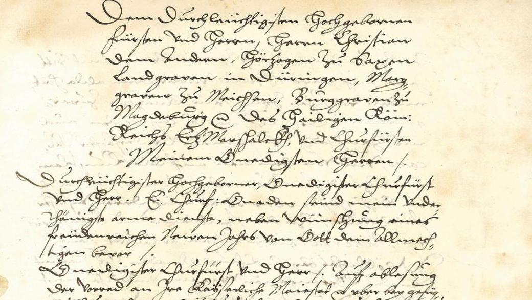 Johannes Kepler (1571-1630), lettre autographe signée à Christian II de Saxe, Prague,... Johannes Kepler, en route pour Mars !