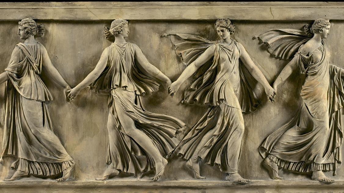 Joseph Chinard (1756-1813), Relief dit «Les Danseuses Borghèse», 1792, terre cuite,... Quelques pas de danse et des spécialités