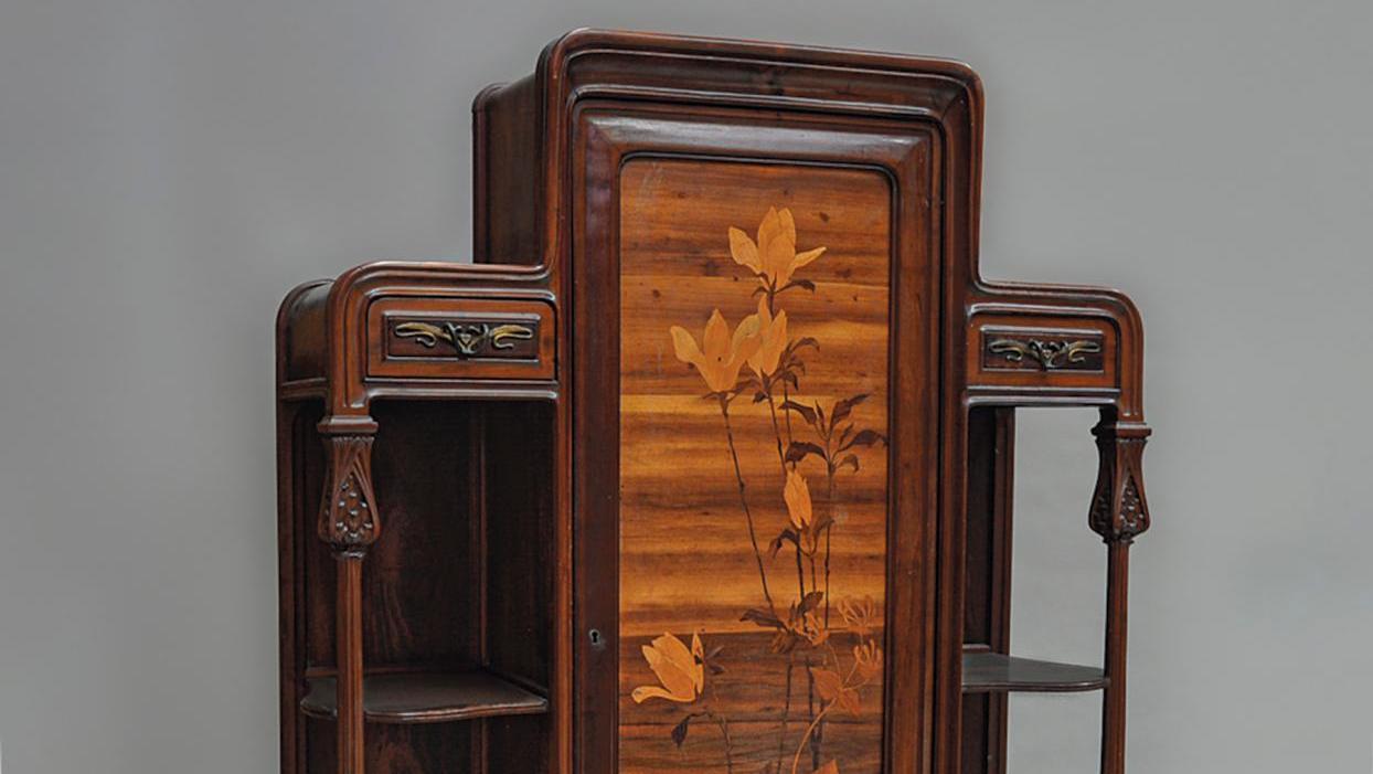 Louis Majorelle (1859-1926), meuble de collectionneur en placage d’acajou et acajou... La nature pour emblème