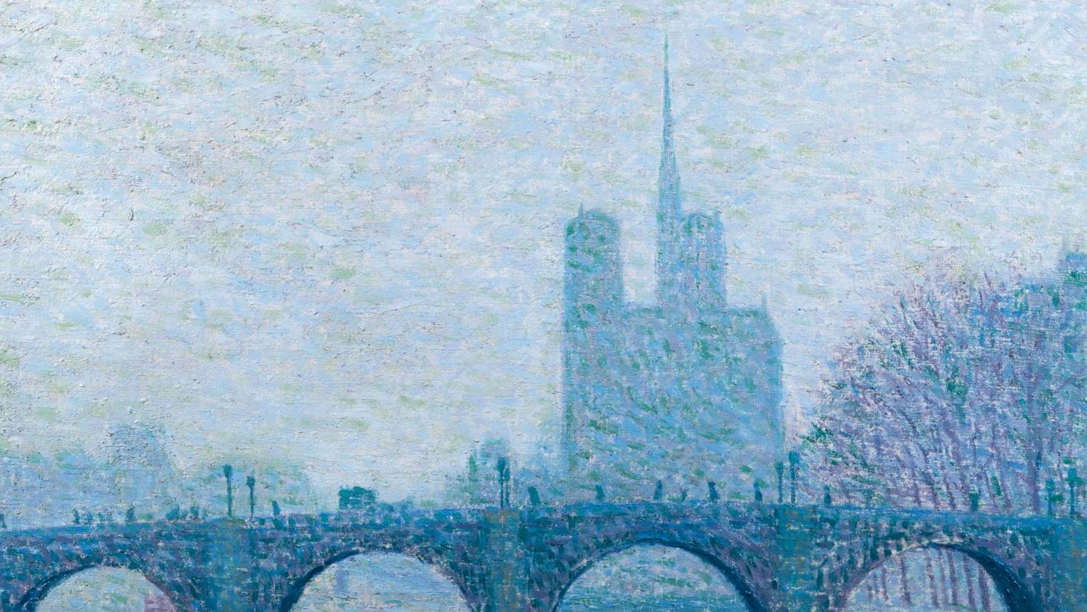 Auguste Herbin (1882-1960), Vue de Notre-Dame ou Vue du pont de la Tournelle, 1902,... Auguste Herbin, un amoureux de Paris