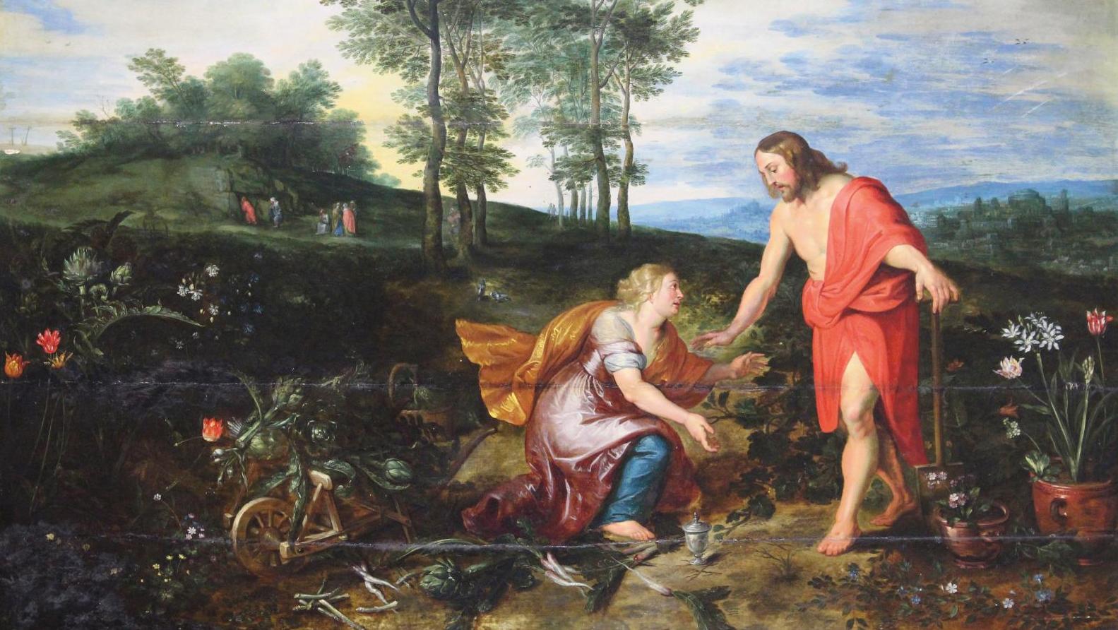 Jan Bruegel le Jeune (1601-1678) et atelier de Pierre Paul Rubens, Le Christ jardinier :... Jan Bruegel le Jeune et l’atelier de Pierre Paul Rubens