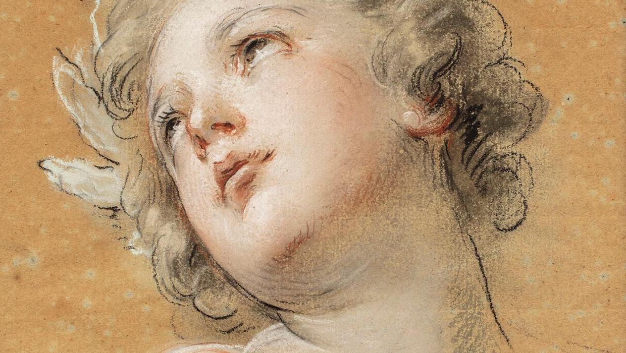 François Lemoyne (1688-1737), Étude de tête pour l’Amour de la vertu dans l’Apothéose... François Lemoyne : une tête bien faite pour Versailles