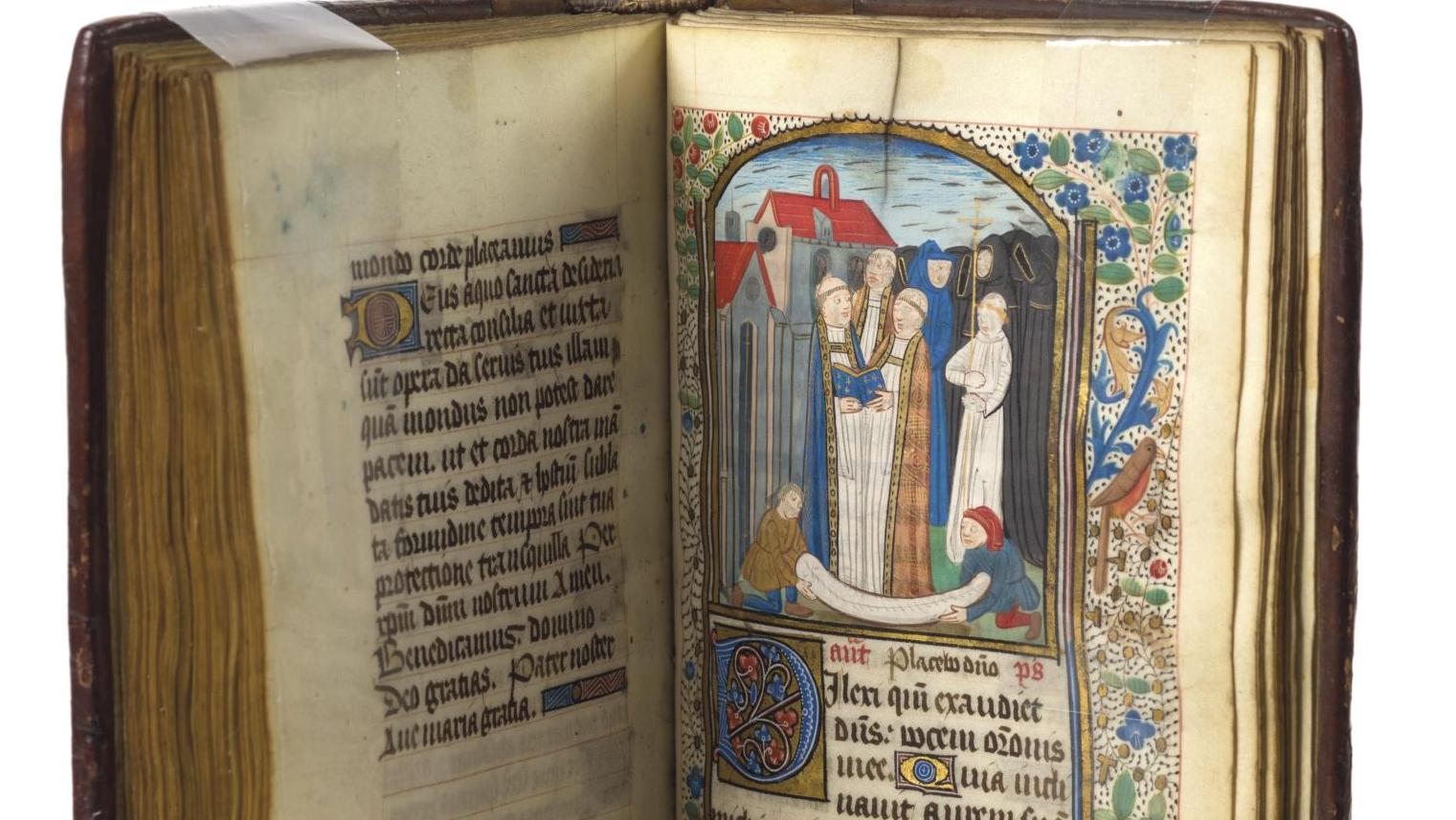 Rouen, vers 1470. Livre d’heures à l’usage de Bayeux, 188 x 128 mm, reliure XVIIe... De Rouen à Bayeux, enluminures normandes