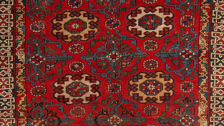 Armenia, 17th century. "Holbein" vosdan carpet from the Caucasus, 160 x 102 cm.Result:... Oriental Patterns for European Painters