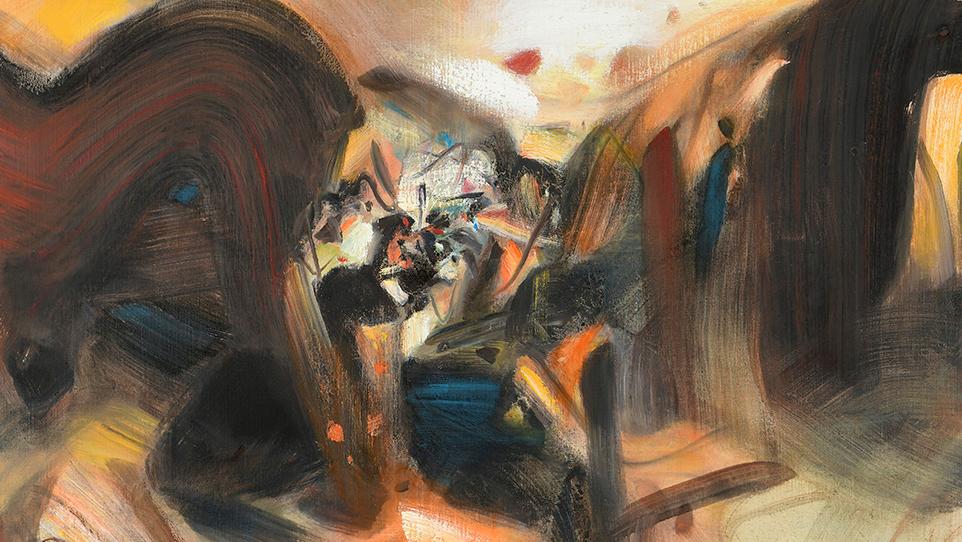 Chu Teh-chun (1920-2014), Composition, novembre, 1989, huile sur toile, 100 x 81 cm... Immuable Chu Teh-chun